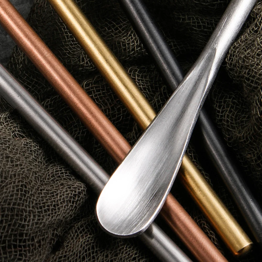 

4pcs 13cm/26cm Coffee Tea Stirring Spoon Ice Cream Dessert Spoons Durable Stainless Steel Tableware Kitchen Supplies