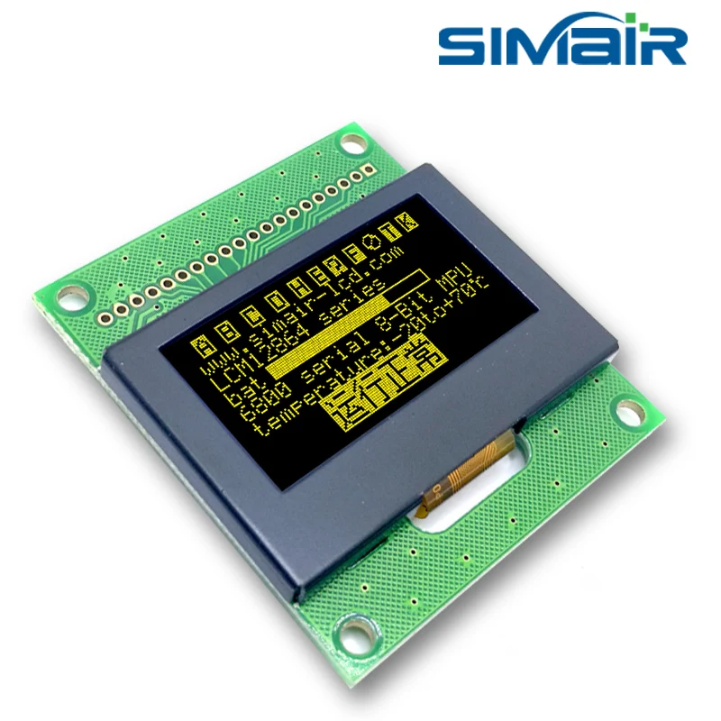 ЖК-дисплей 1 54x64 3 В 4 контакта желтый/белый/синий 6800/8080 I2C IIC OLED-модуль экран SSD1309 12864