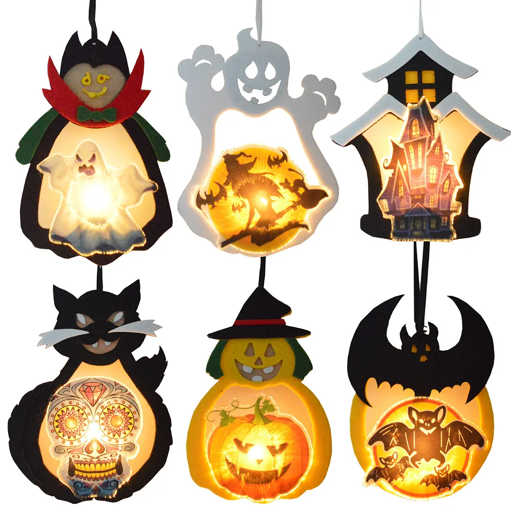 

Halloween Pumpkin Bat Hanging Lantern Lamp Halloween Party Horror Props for Outdoor Indoor Festival Party Decoration