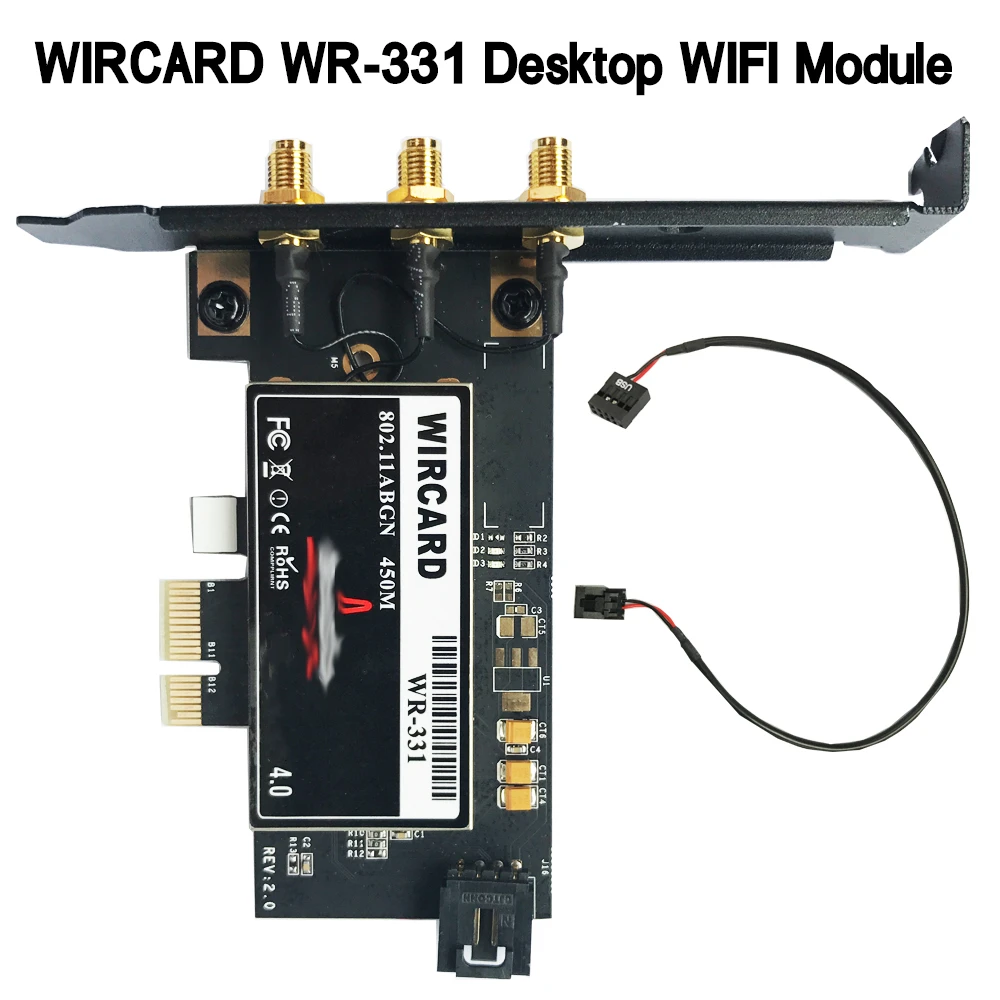 

WR-331 BCM94331 Dual Band WIFI Module PCI-EX1 WIFI Card For Desktop 450Mbps