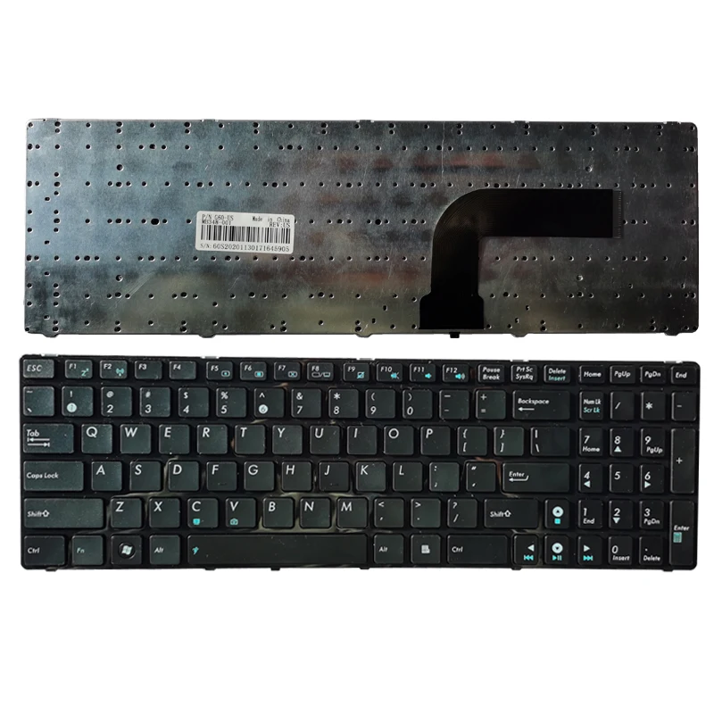 

NEW English for Asus N53SV N51T N53T N51V N53JQ N53S N53NB N60 N70 N70SV N71 N71V US laptop keyboard black