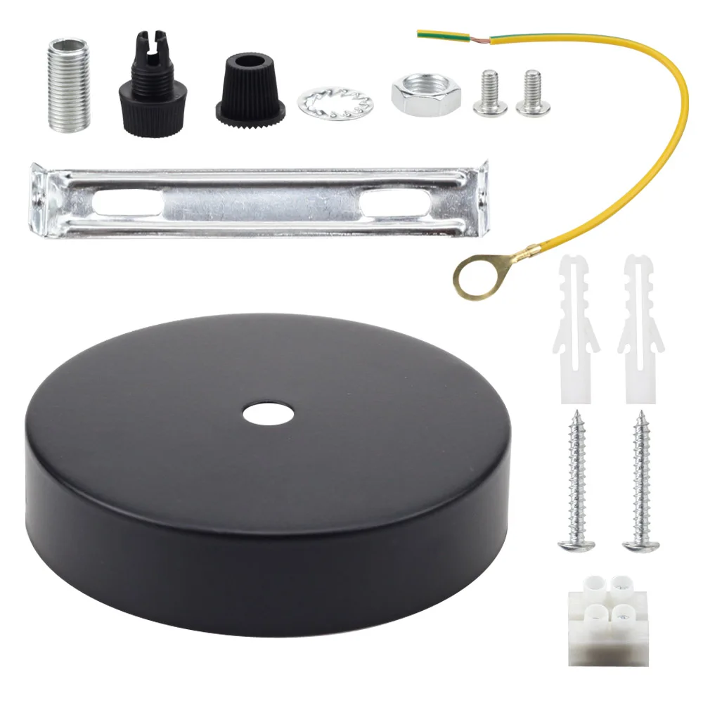 Латунные цоколь 100 мм Диаметр Винтаж Ретро Античная потолок розовый крюк