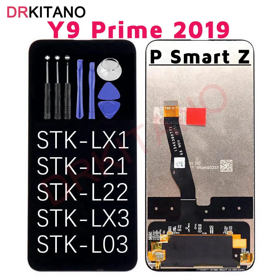 Для huawei P Smart Z ЖК-дисплей Дисплей Сенсорный экран Y9 Prime Замена STK-LX1 STK-L22 STK-LX3 для huawei P Smart Z ЖК-дисплей Экран