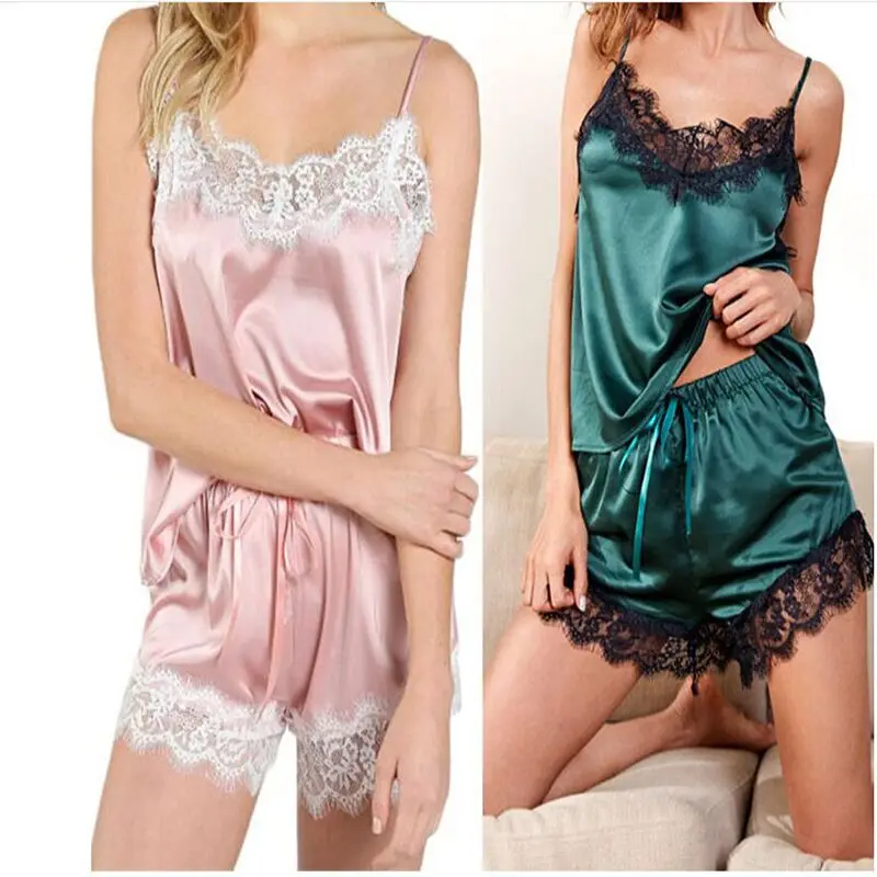 Комплект из 2 предметов комплект свободных пижам для дам Джемпер с треугольным