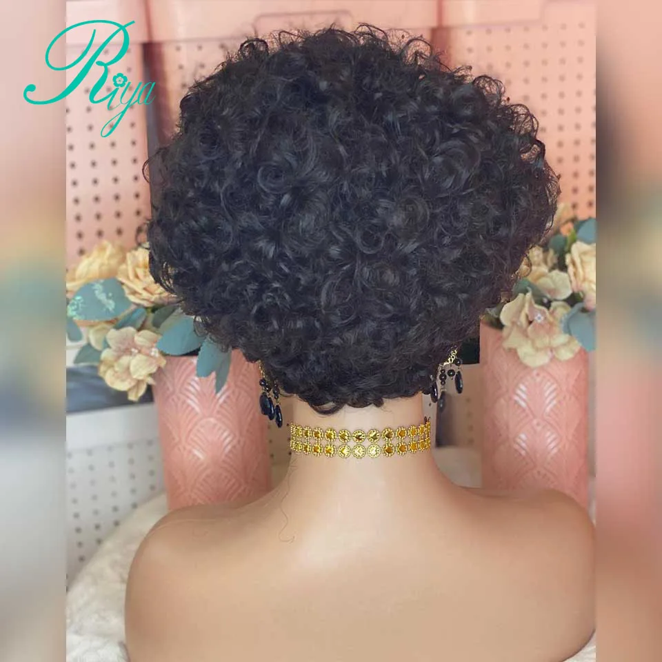 Бразильские короткие волосы боб флэй тупой кудрявые безклеевые человеческие