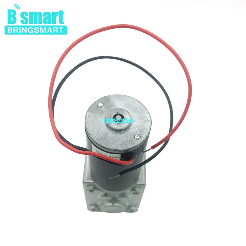 Bringsmart DC червячный мотор шестерни A58SW31ZY 12V микро мотор 24V обратный 470rpm двигатель постоянного тока высокий крутящий момент самоблокирующийся для занавески машины