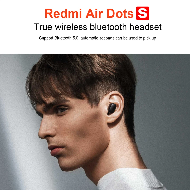 original xiaomi redmi airdots s tws air2 se bluetooth headset stereo subwoofer 5 0 earphone with microphone low latency mode free global shipping