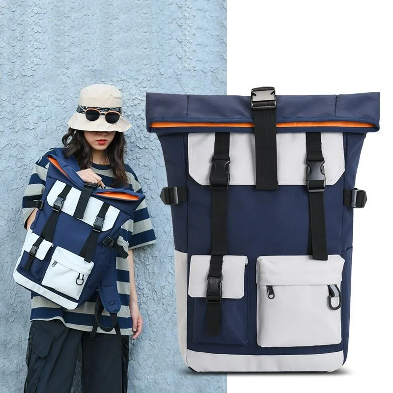

Outdoor Travel Backpack Large Capacity Laptop Bag 15.6 Inch Student SchoolBag Waterproof Hiking Bagpack Ins Style Backpacks