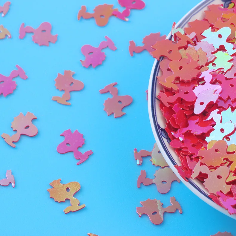10 г мультфильм собака свободные блестки для рукоделия пайетки DIY Швейные аксессуары ручной работы lentejuelas para manualidades 11*13 мм