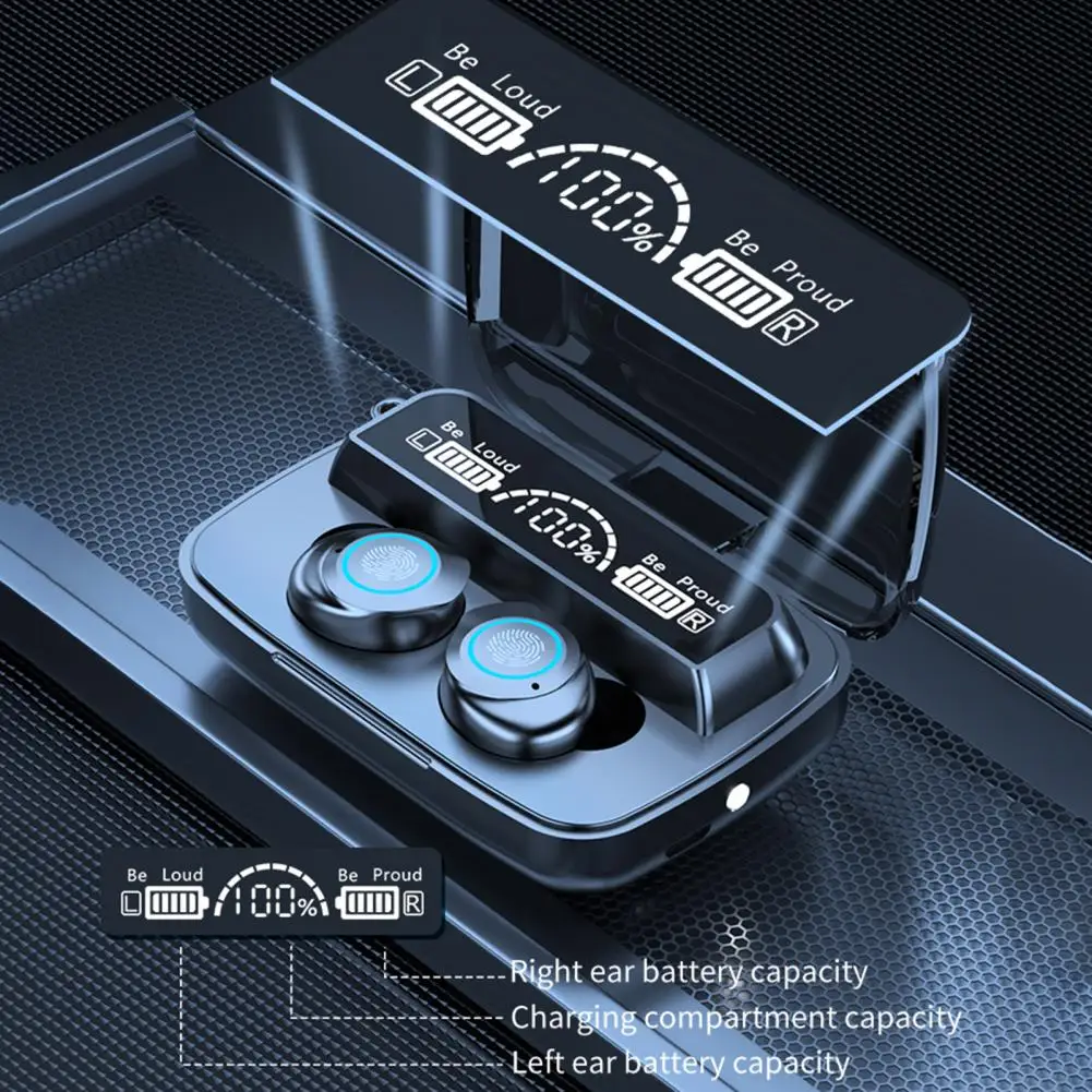 M17 наушники-вкладыши TWS с Беспроводной Bluetooth 5 0 Водонепроницаемый сенсорный