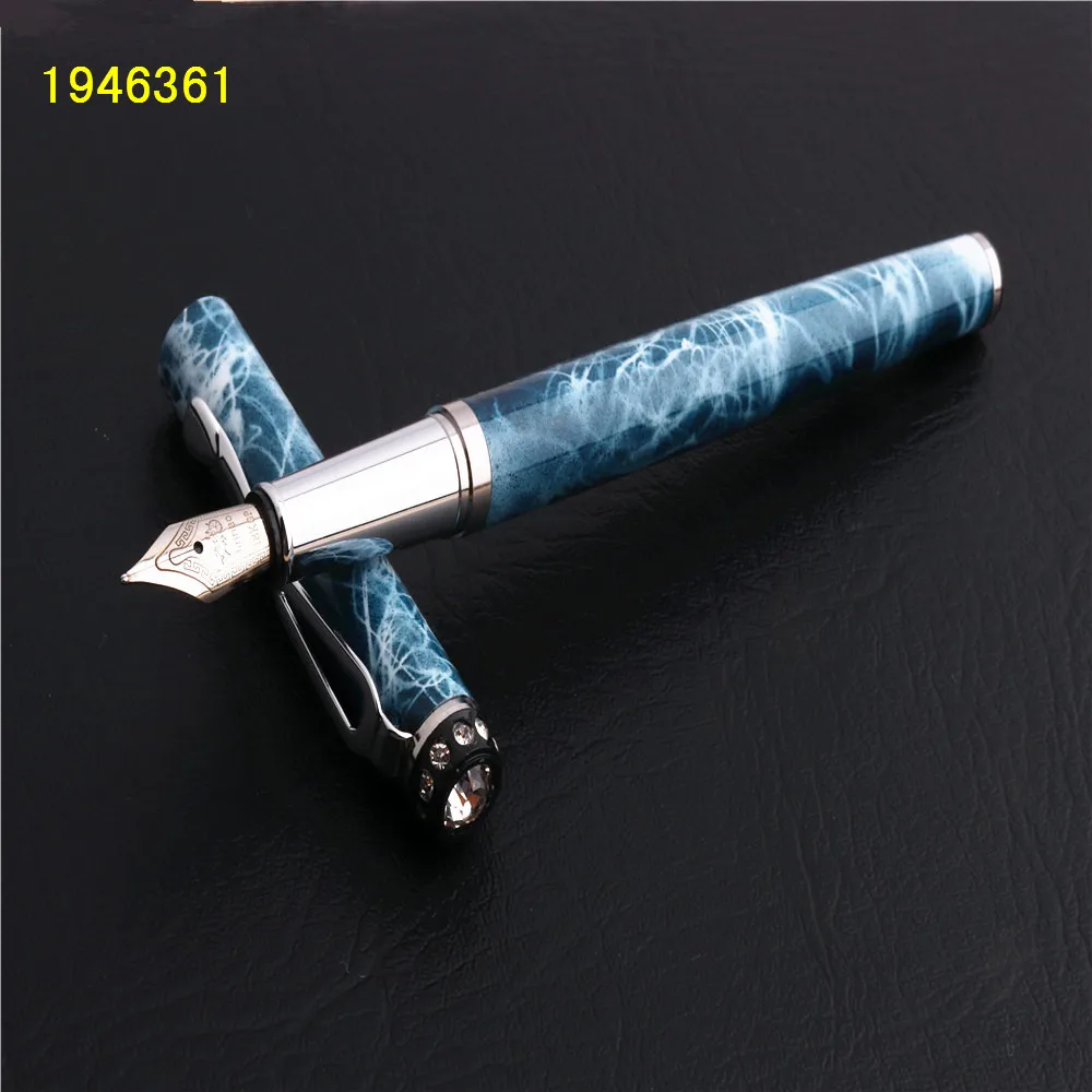 Роскошный бренд Jinhao 301 инкрустированная шапка с бриллиантом канцелярские принадлежности офисные школьные принадлежности авторучка Новинка - Цвет: K-1