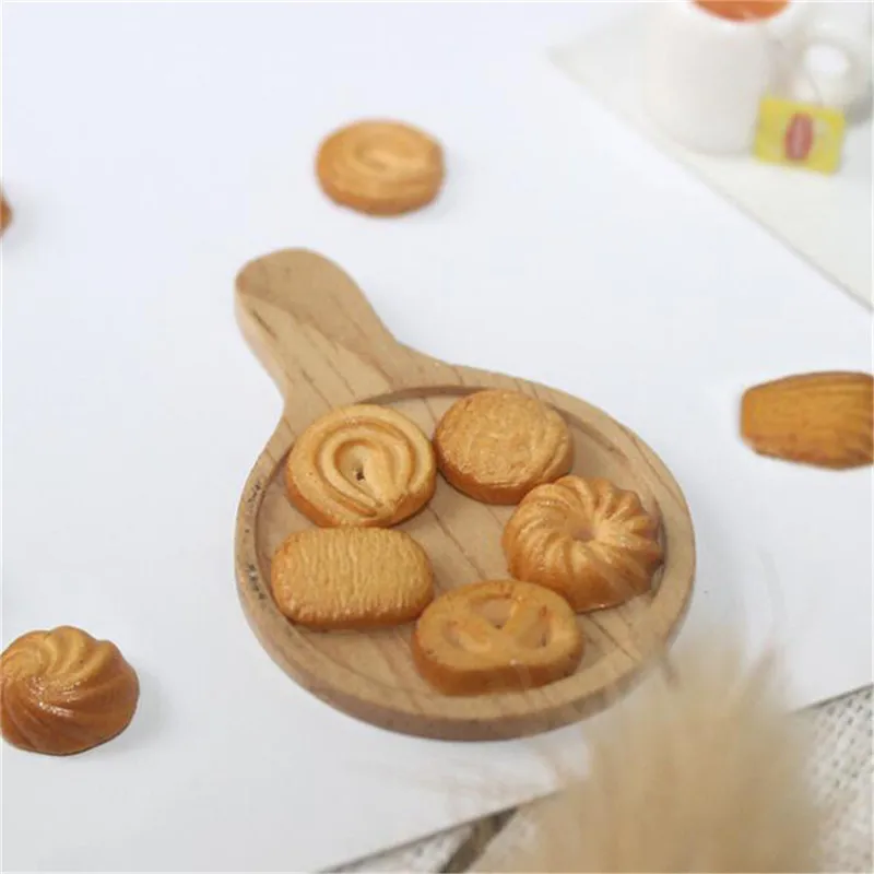 

7Pcs/pack 1:12 Dollhouse Miniature Mini Cookie Doll House Food Accessories