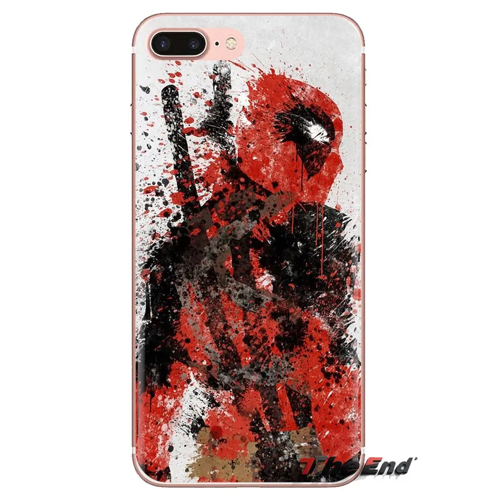 Силиконовый кожаный чехол для телефона крутой Дэдпул из Вселенной Марвел LG G3 G4