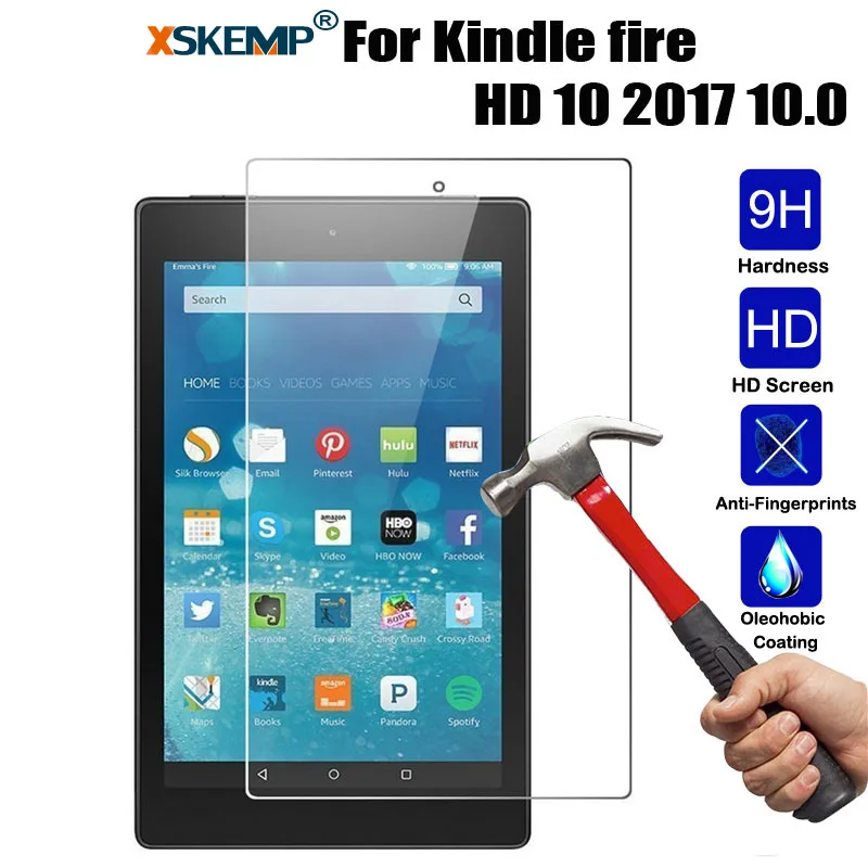 Протектор экрана из закаленного стекла для Amazon Kindle Fire 10 2017 защита планшета