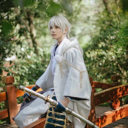 Кимоно с аниме Touken Ranbu Online цуруру кунинага боевое снаряжение кимоно для мужчин и