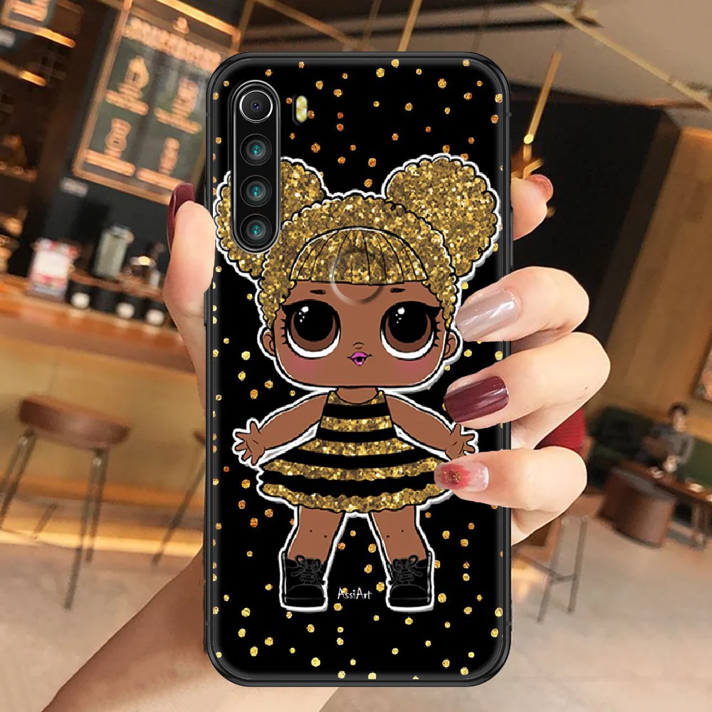 

doll cute Lol Pretty girl Phone case For Xiaomi Redmi Note 7 7A 8 8T 9 9A 9S 10 K30 Pro Ultra black tpu Etui soft funda pretty