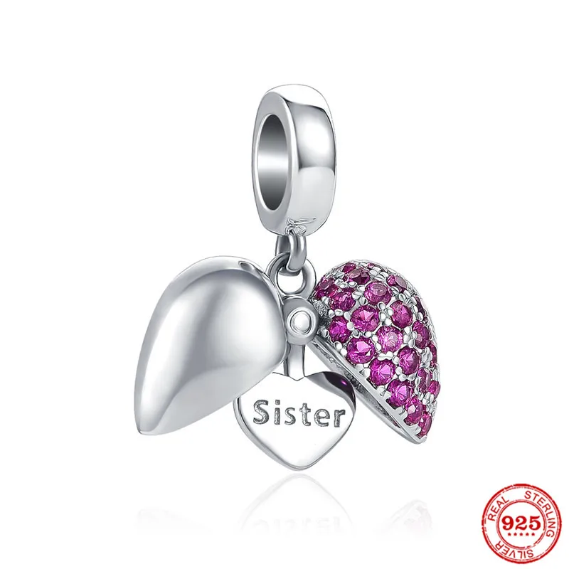 Серебряная подвеска из бусин муранское Мурано мама Нан сердце сестра Подходит