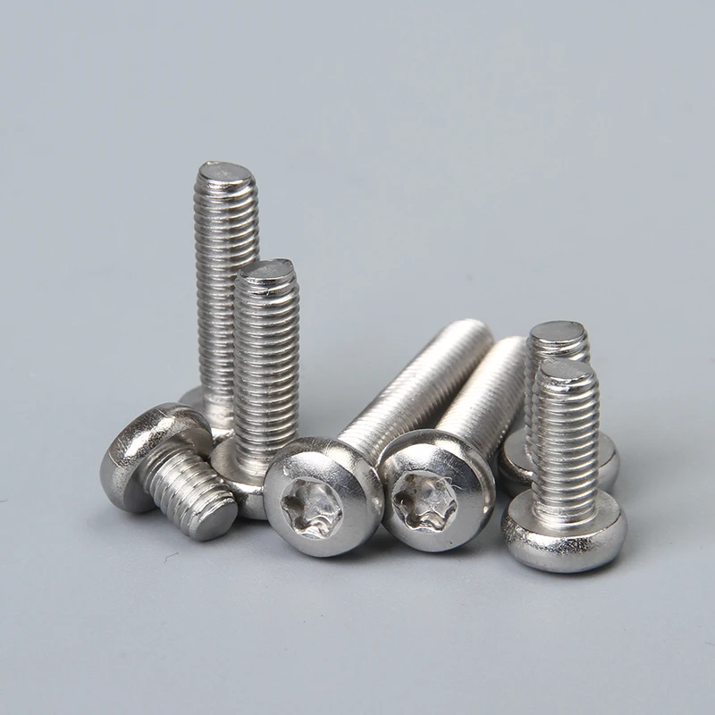 Винт Torx с круглой головкой из нержавеющей стали M2 M2.5 M3 M4 SUS304 шестислойные винты