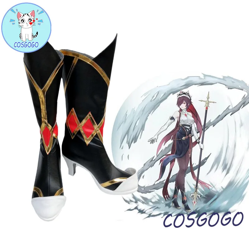 

Обувь для косплея Rosaria Genshin Impact, женская обувь для косплея мондштатской сестры, реквизит для косплея, изготовленный на заказ