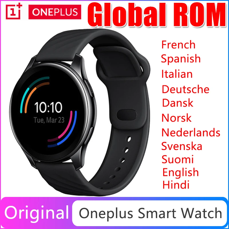 Смарт часы OnePlus с глобальной прошивкой 4 Гб экран 1 39 дюйма AMOLED Bluetooth 5 0 IP68 для 9 9Pro 8