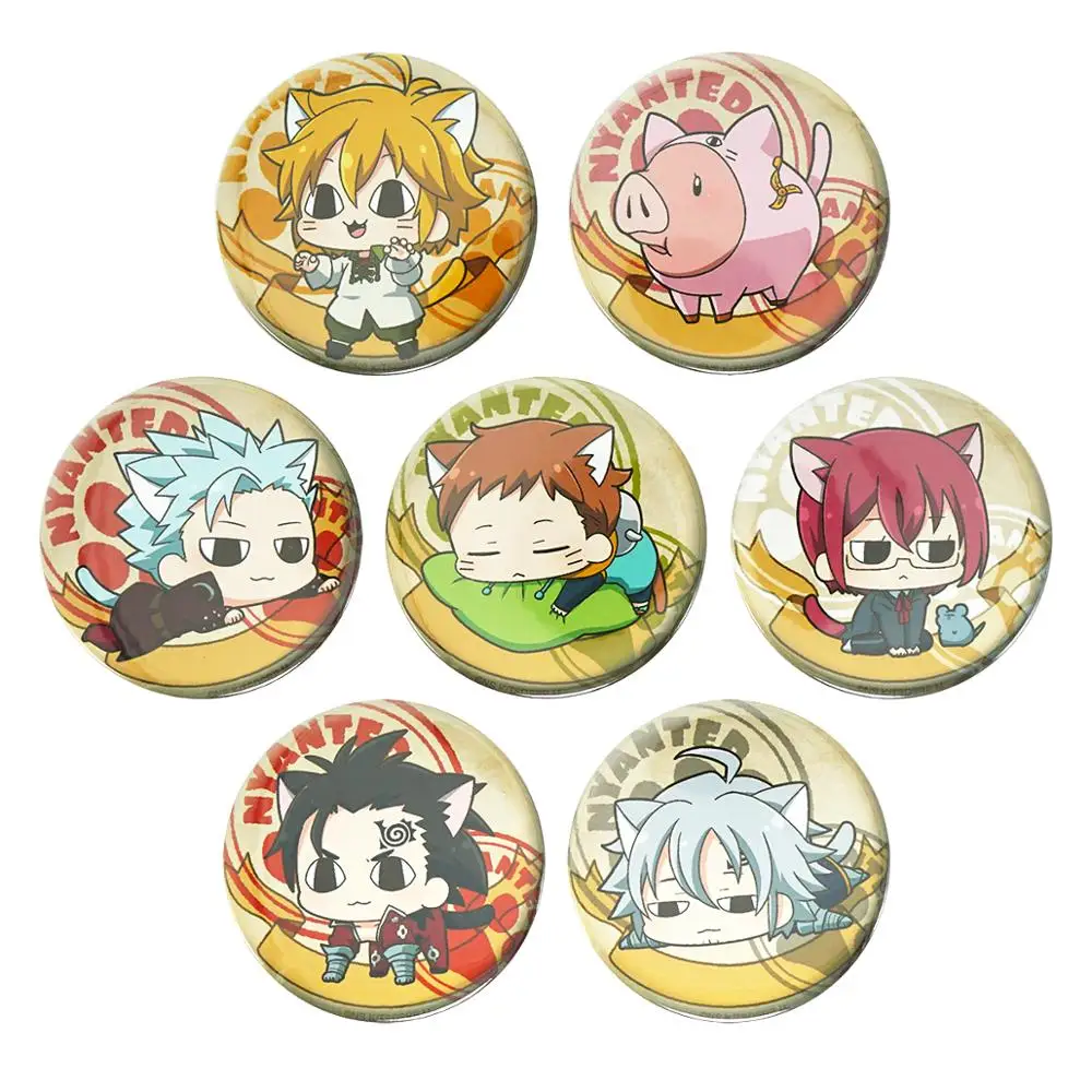 Металлическая брошь в виде семи смертных грехов значок аниме мелиодас бан Кинг