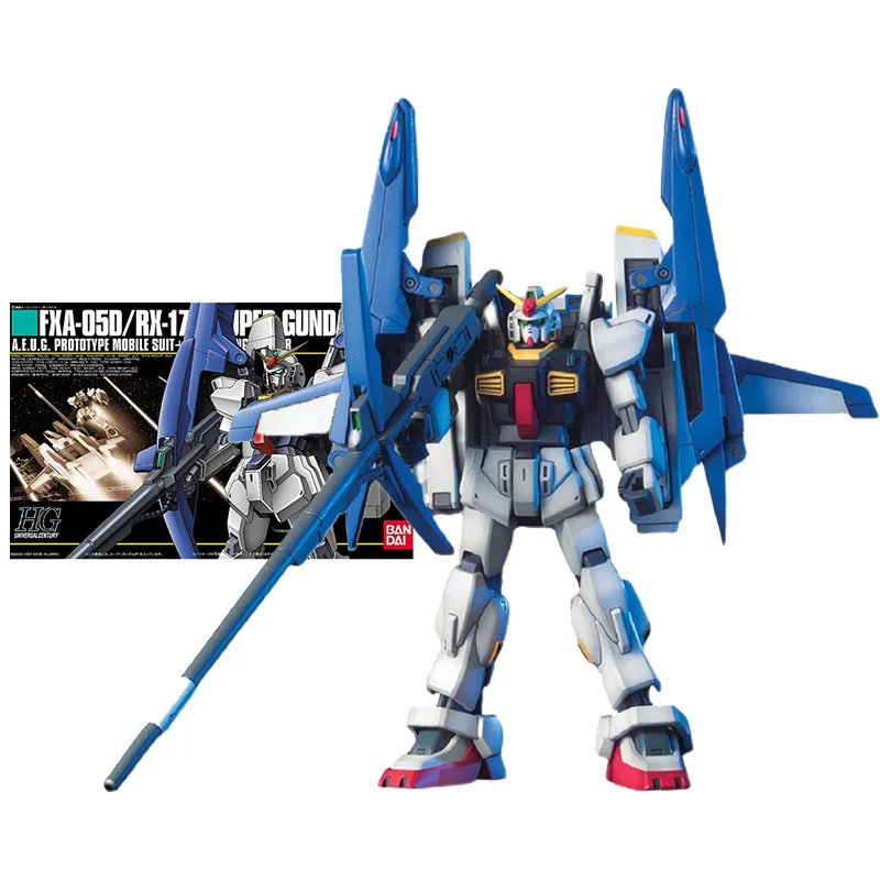 

Bandai Gundam Model Kit Anime Figure HGUC 1/144 RX-178 Super Gundam Genuine Gunpla Model Anime Action Figure Toys for Children
