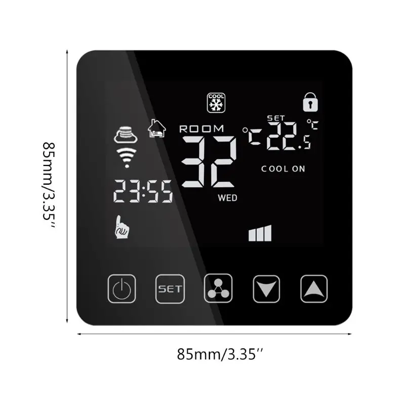 

Wifi Central Air Conditioner Thermostat Fan Coil Cooling Heating Temperature Remote Voice Control for Alexa Google Assistant IFT