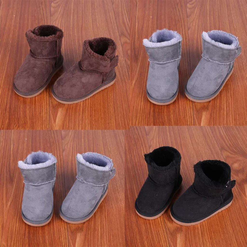 Зимняя Повседневная новая детская обувь для мальчиков и девочек высокие