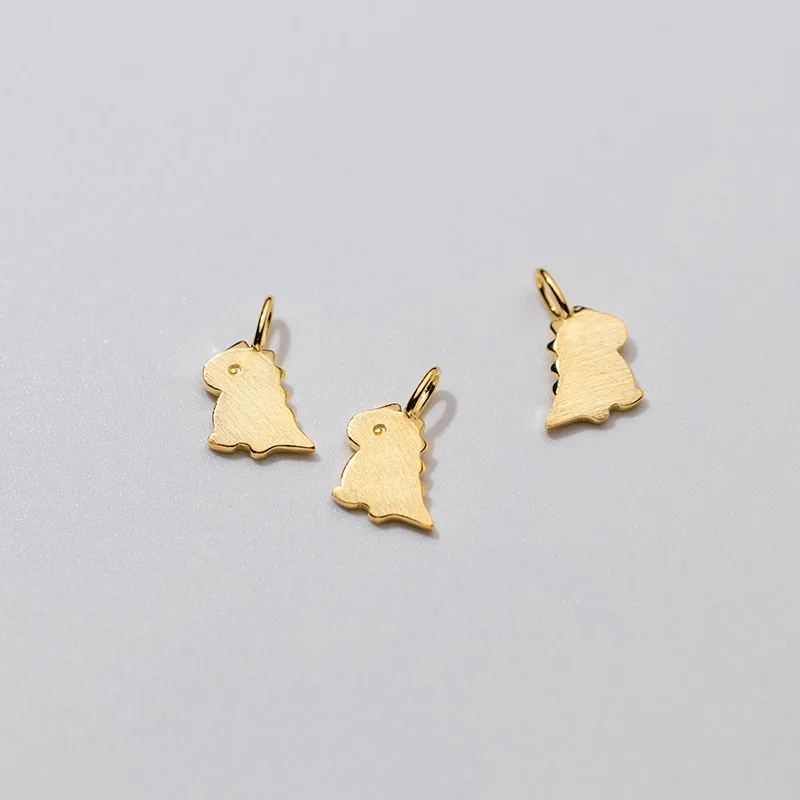 Милые Подвески MEETSOFT из матового серебра 925 пробы с динозавром ожерелье ручной