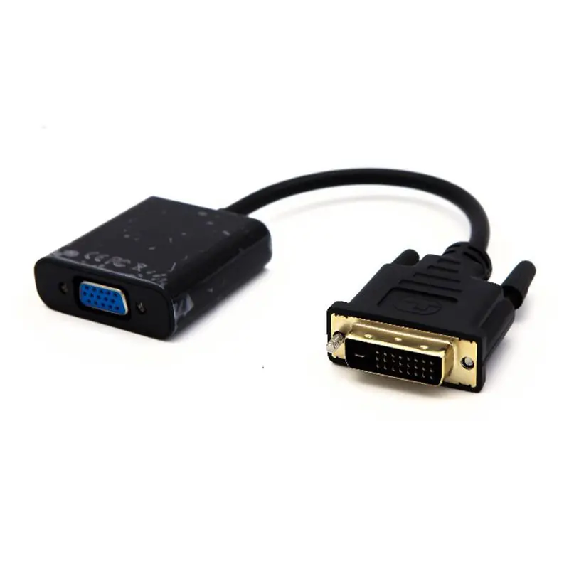 Кабель адаптер DVI VGA 1080P D кабель 24 + 1 25 Pin папа 15 Женский видео конвертер для дисплея