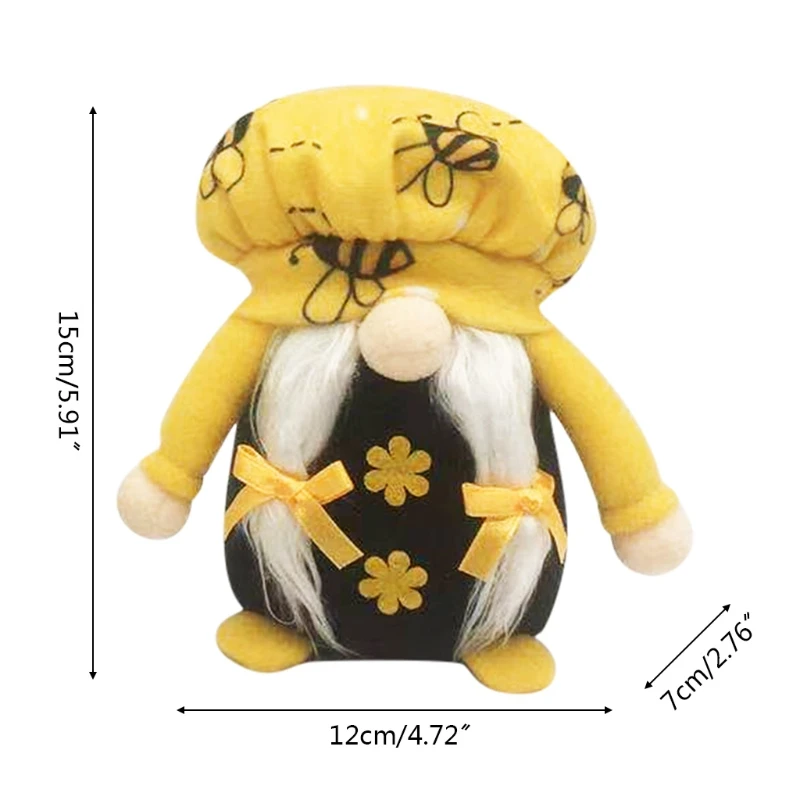 

Easter Bumble Bee Chef Gnome Scandinavian Tomte Nisse Swedish Elf Home Farmhouse 95AA