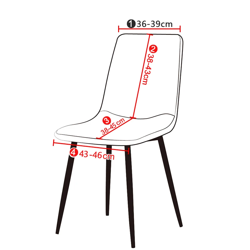

1pcs polyester printing stretch chair cover shell chair cover simple modern banquet dining chair cover S7A8159