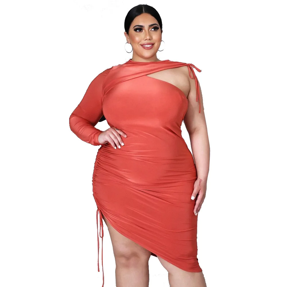 

Summer O Neck Long Sleeve Skinny Simple Pure Color Mini Dress Sexy Tight Club Party Lady Fashion Sheath Dress