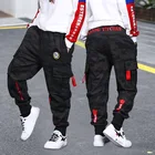 Весенние свободные спортивные брюки для подростков 2021, хлопковые камуфляжные Джоггеры для мальчиков, модные брюки-карго для больших мальчиков 16 лет