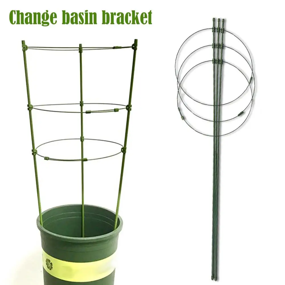 Прочная подставка для растений садовая решетка с 3 кольцами подъема