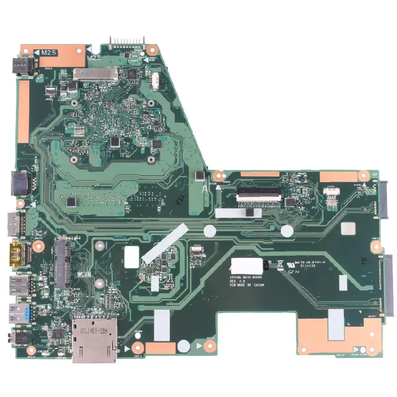 Материнская плата для ASUS X551MA REV.2.0 N2930 CPU DDR3 материнская ноутбука 100% рабочий