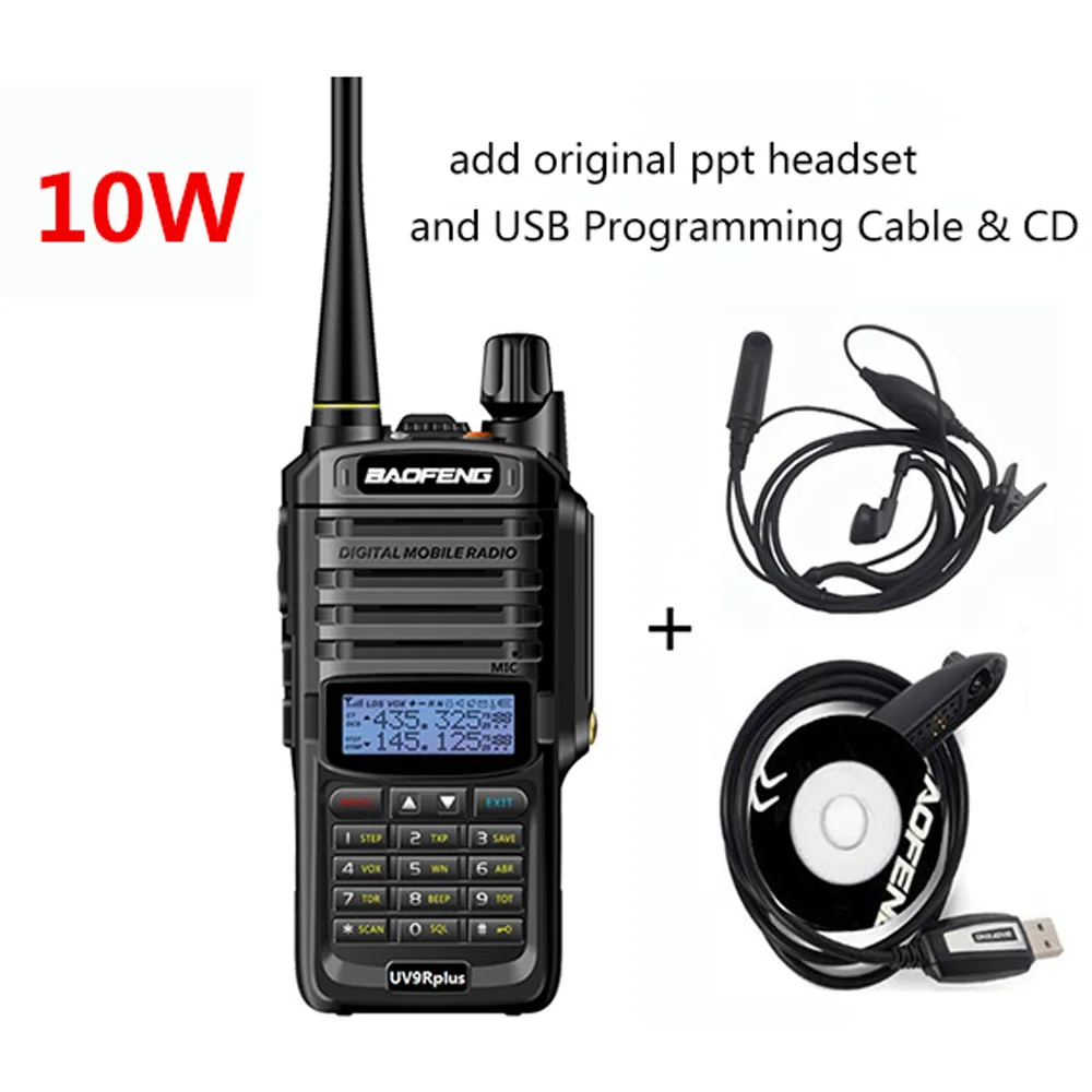 Обновление для рации Baofeng UV 9R Plus 50 км 10 Вт/15 Вт двухсторонняя радиосвязь Vhf Uhf Ham