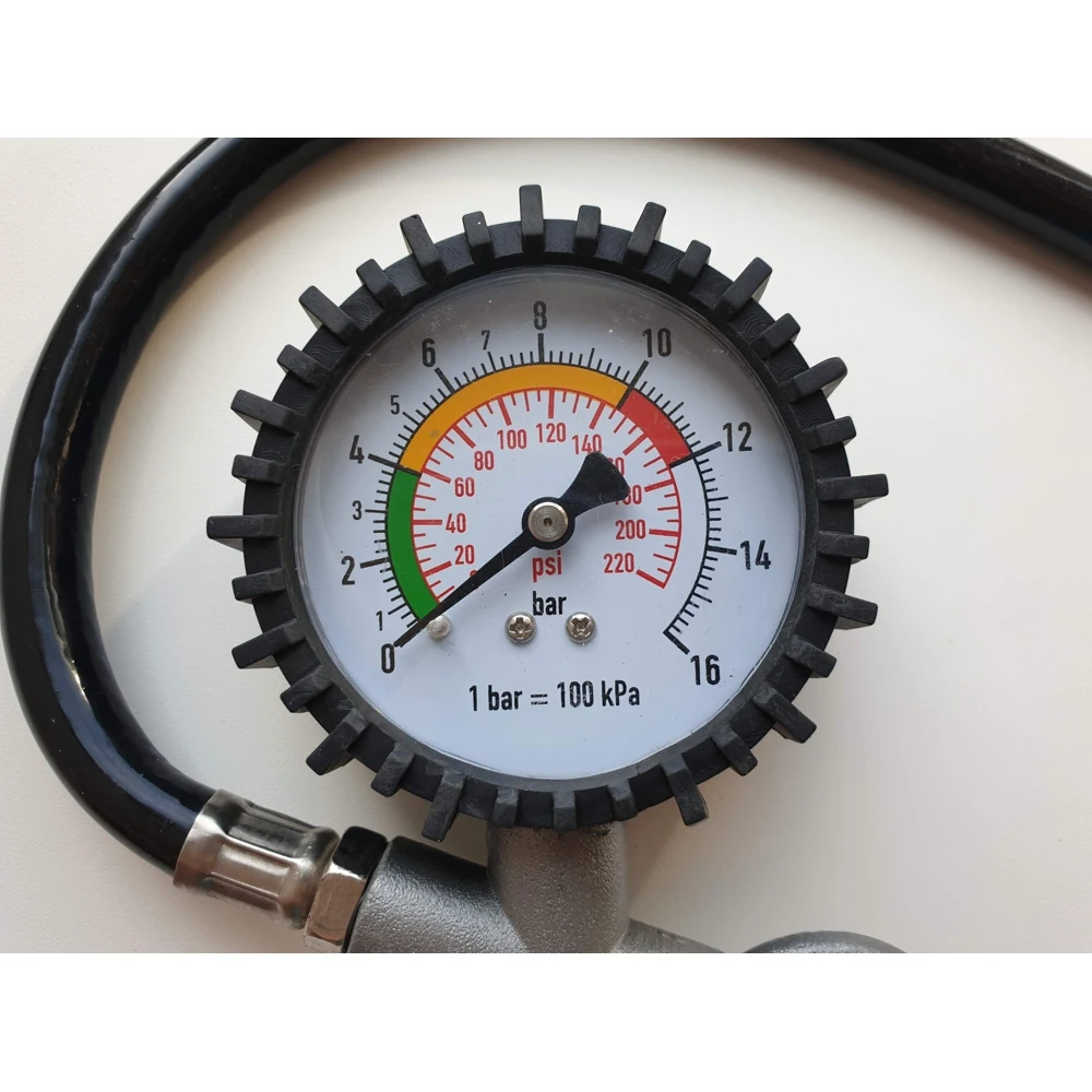 Pressure gauge with gun and hose paging 16 ATM jc-030 | Инструменты