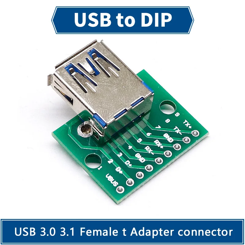 5 шт. адаптер USB 3 0 1 контактов | Электронные компоненты и принадлежности