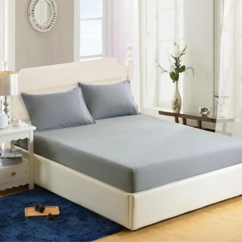59 натяжных простыней однотонное постельное белье с резинкой простыня для