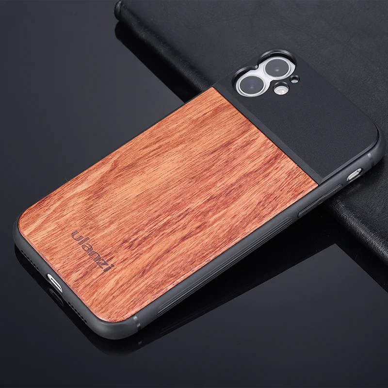 Ulanzi 17 мм резьба Деревянный чехол для телефона для iPhone 8 Plus Xs Max XR для iPhone 11 Pro Max