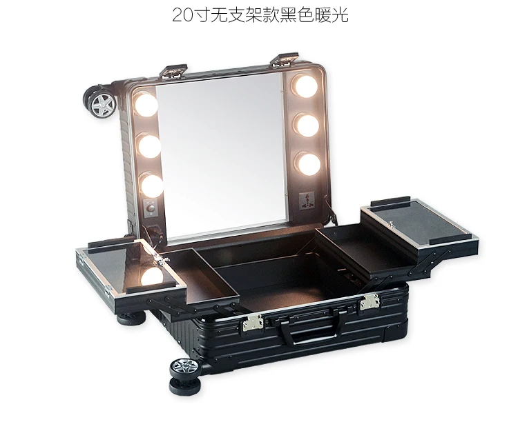 2019 новый тип высокое качество алюминиевый сплав светильник коробка для макияжа с