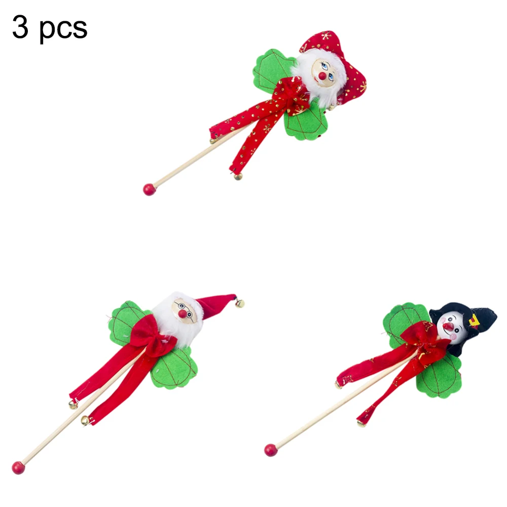 3 шт. новые рождественские деревянные погремушки колокольчики детские игрушки