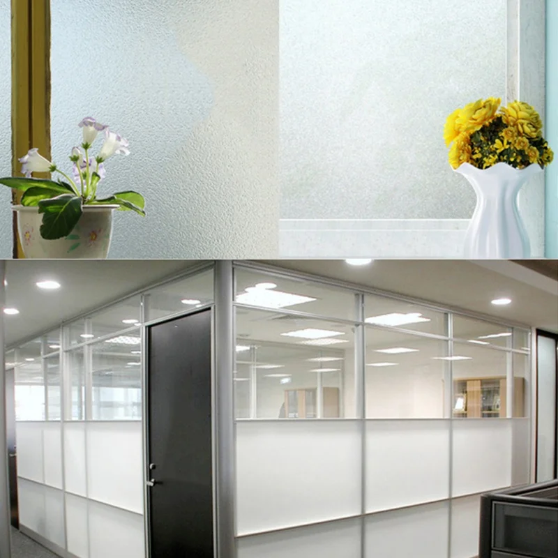 ПВХ Декоративная пленка для стекла без клея электростатический целлофановый