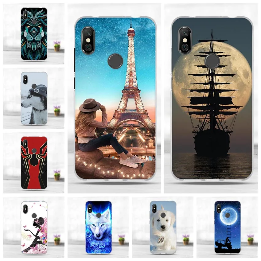 Чехол для Xiaomi Redmi Note 6 Pro чехол Xiomi силиконовый мягкий ТПУ задней панели Note6 6Pro милый