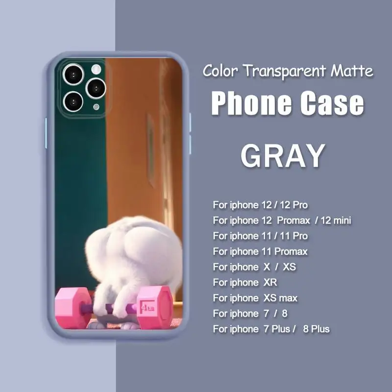 

The Secret Life Of A Pet Phone Case For iPhone 12 Mini 11 Pro Max X XR XS Max 7 8 Plus Soft Bumper Transparent Matte PC Cover