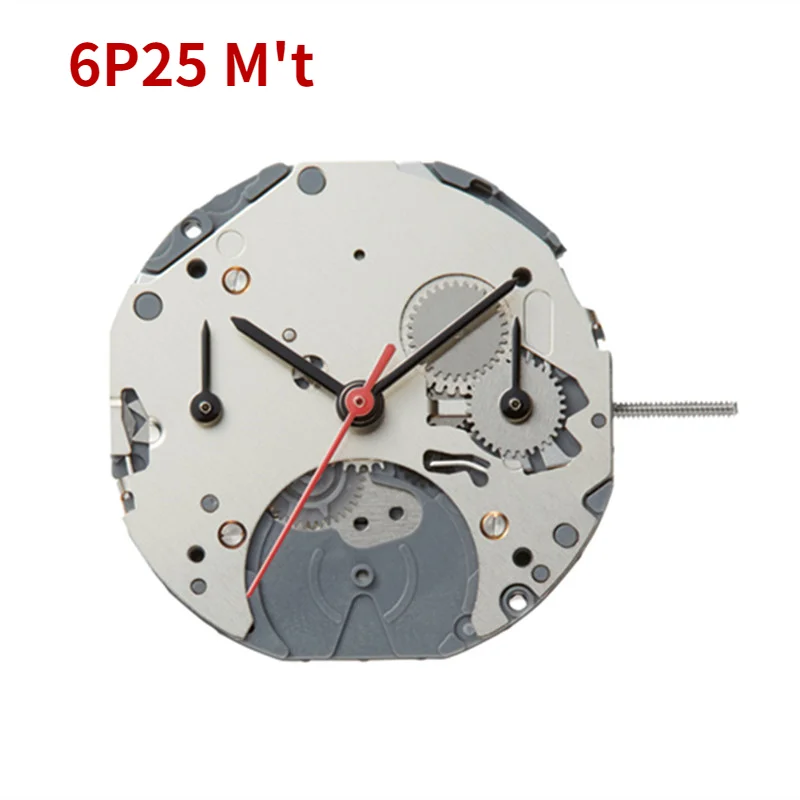 

Аксессуары для часов, японский механизм MIYOTA 6P25, кварцевый механизм, пять контактов, 3,9 секунд без батареи