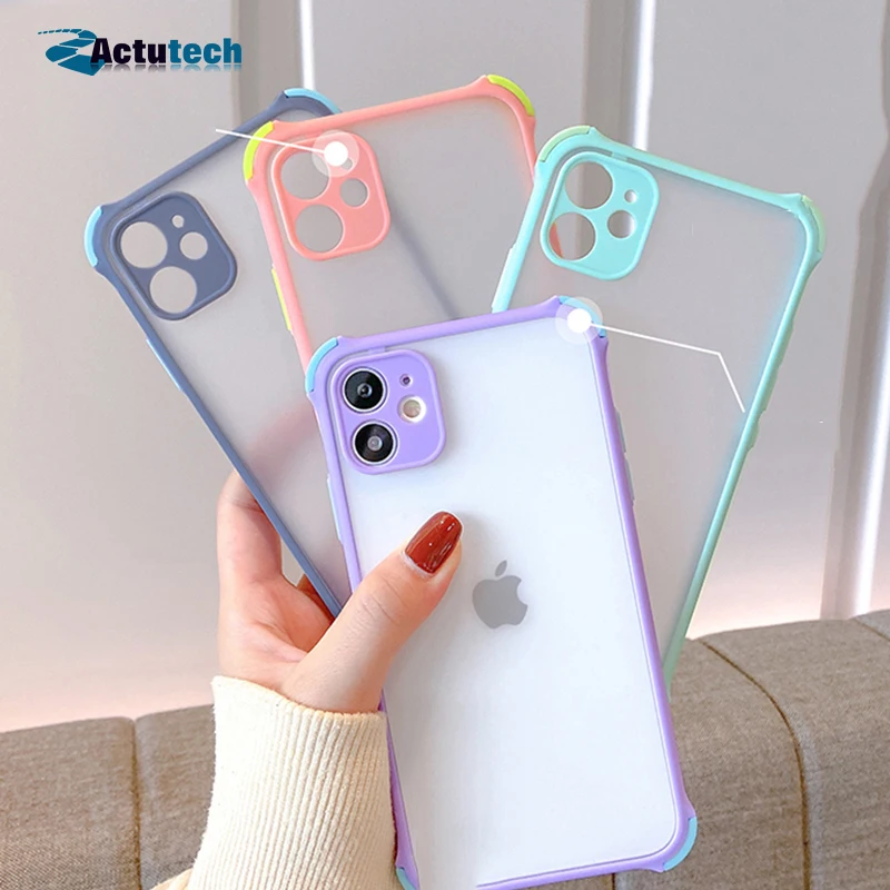 

For Huawei P30 Lite Case Shockproof Silicone Mate 20 Honor P20 P40 Pro Nova 7 Y7P Y9A 10X 9X P50 8 Case Matte Transparent Cover