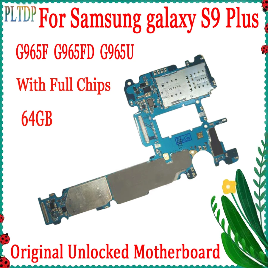 Полная разблокированная материнская плата для Samsung Galaxy S9 Plus G965F G965FD G965U установите