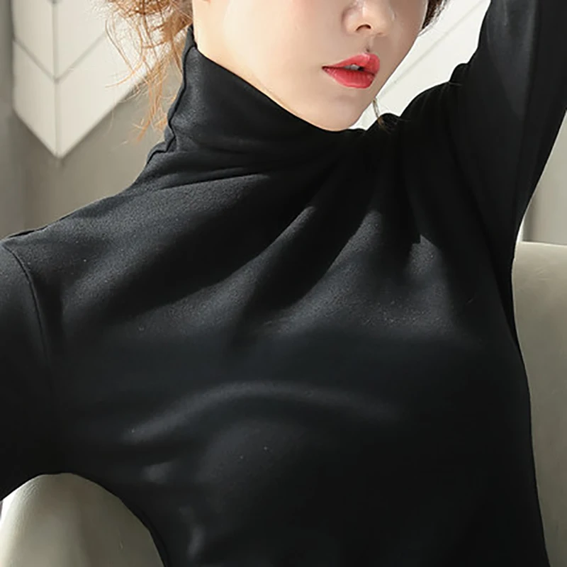 Свитер женский трикотажный Timis Li Осень-зима-весна с воротником-хомутом | Женская